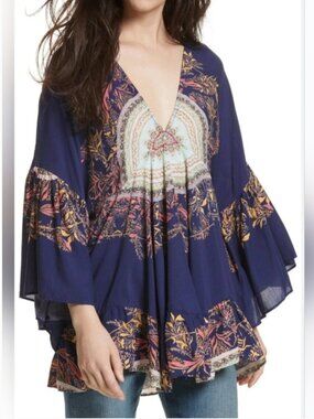 Free People Tunic Top Boho Style size S